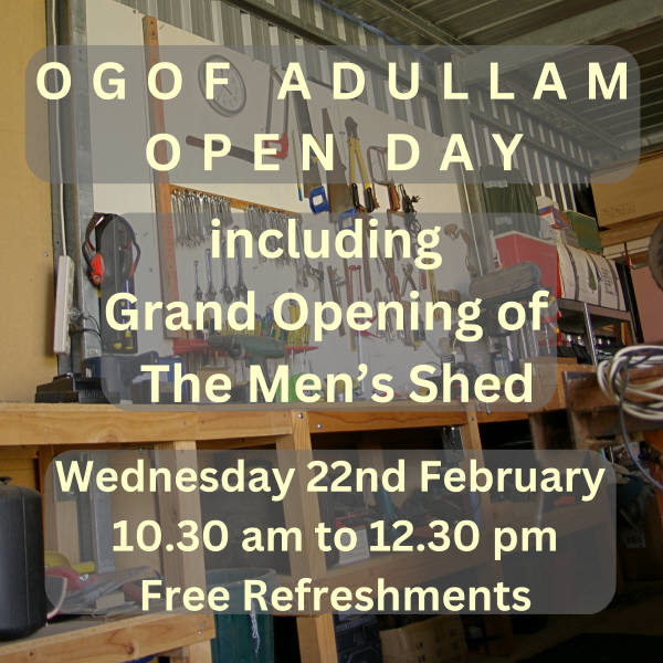Ogof Adullam Open Day & Grand Opening of Men’s Shed